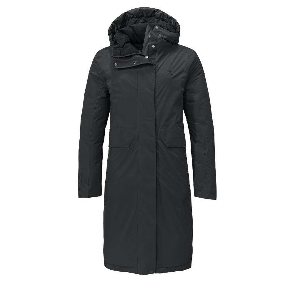 Black down parka womens hotsell